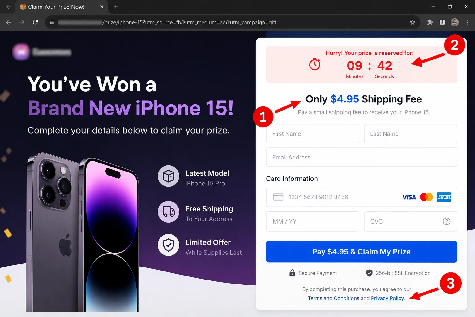 fake free offers 5